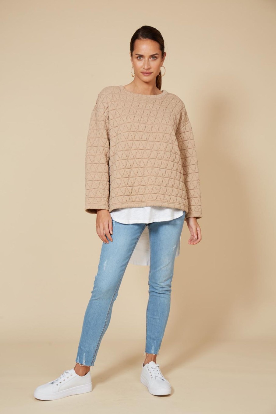 Clothing eb&ive Jumpers | La Vida Jumper - Camel