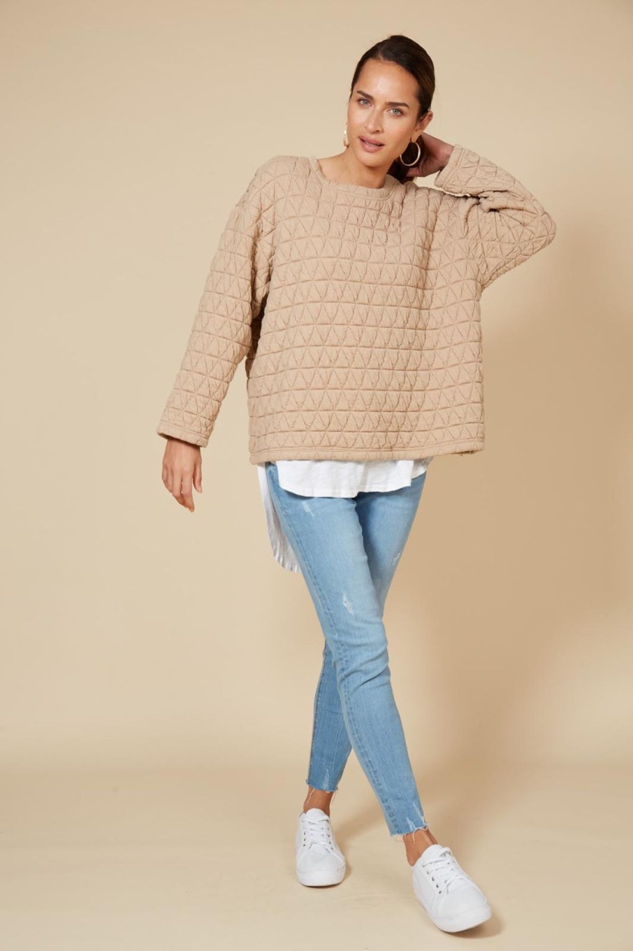 Clothing eb&ive Jumpers | La Vida Jumper - Camel