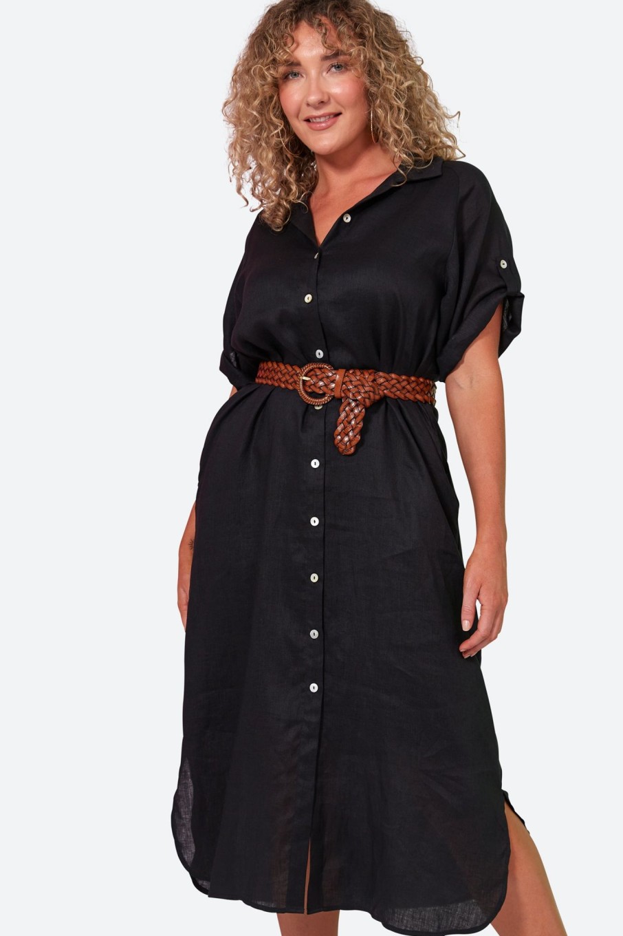 Clothing eb&ive Shirts | Studio Shirt Dress - Ebony