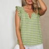 Clothing eb&ive | Mimosa Frill Top - Evergreen