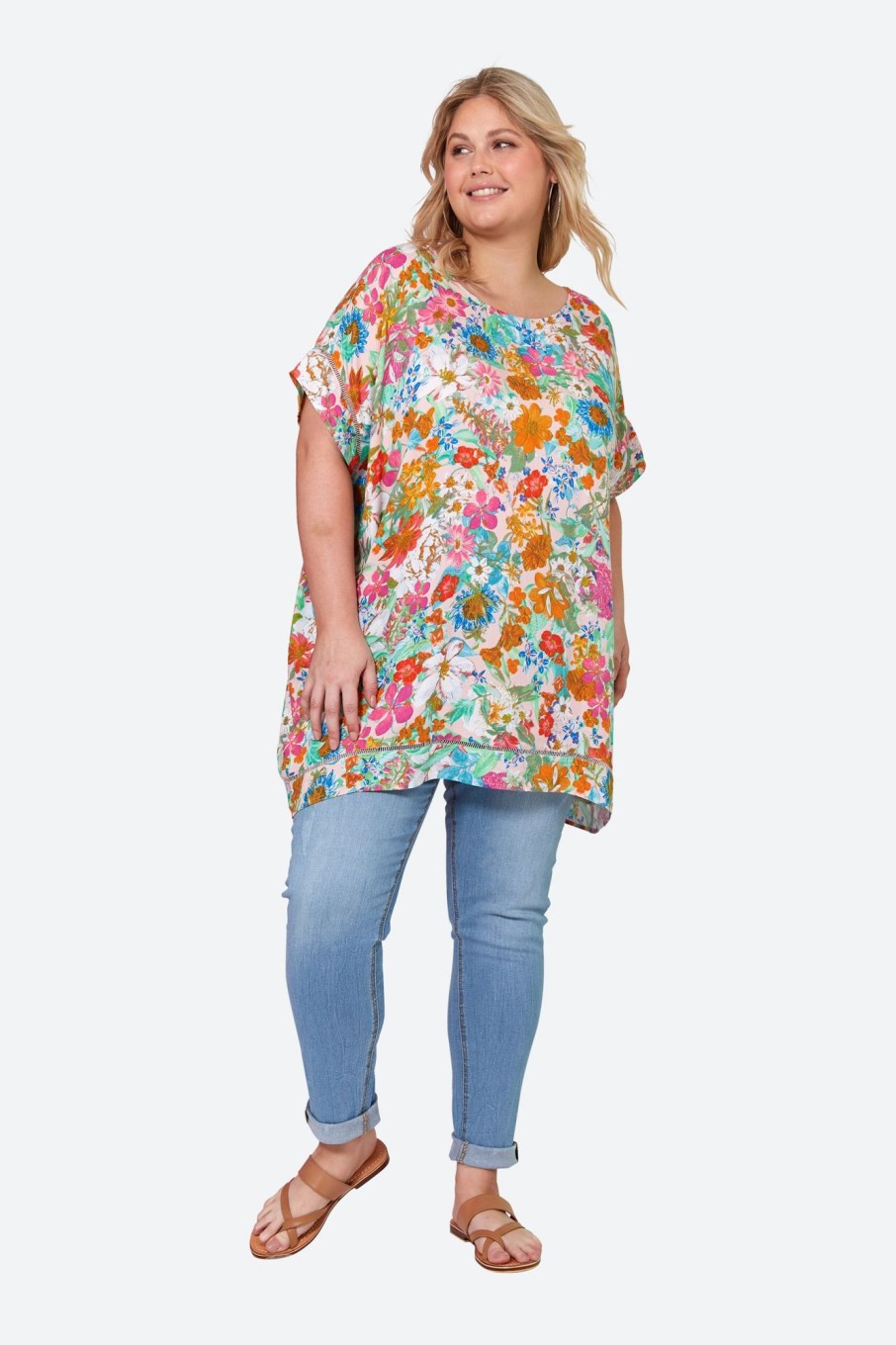 Clothing eb&ive Blouses | Esprit Relax Top - Pink Flourish