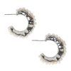 Accessories eb&ive Earrings | La Vida Pearl Earring - Silver Pearl