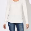 Clothing eb&ive Basic Tops | Basic Long Sleeve - White