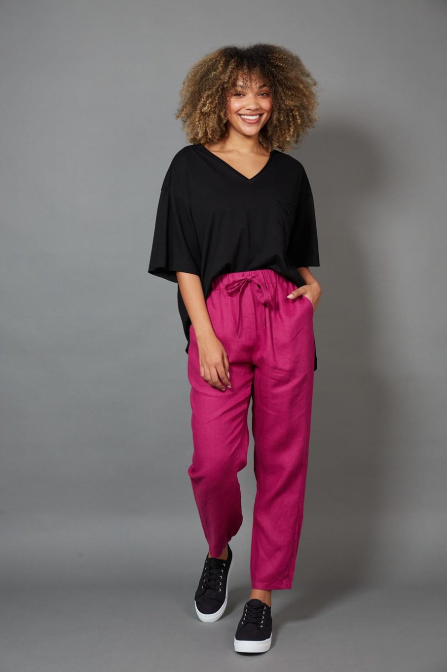 Clothing eb&ive Pants | Diaz Relaxed Pant - Mulberry