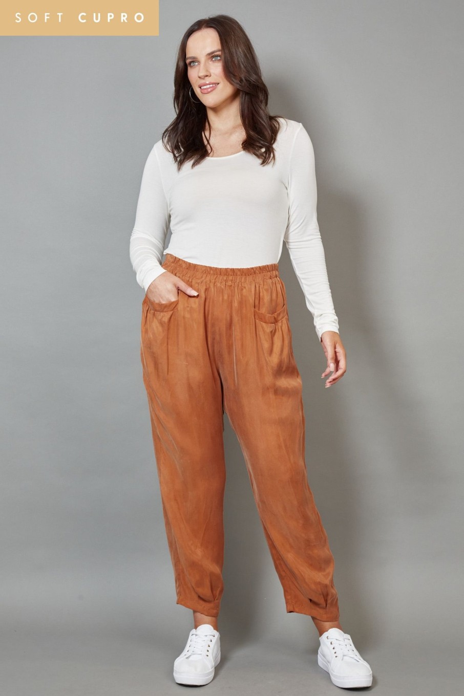 Clothing eb&ive Pants | Vienetta Relaxed Pant - Caramel