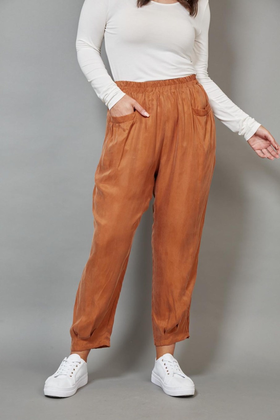 Clothing eb&ive Pants | Vienetta Relaxed Pant - Caramel