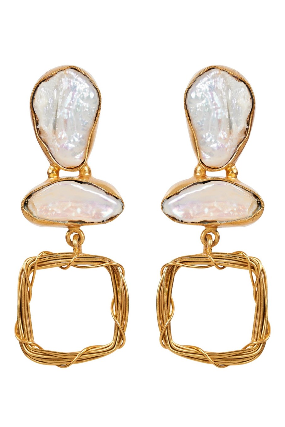 Accessories eb&ive Earrings | Awaken Earring - Pearl/Gold