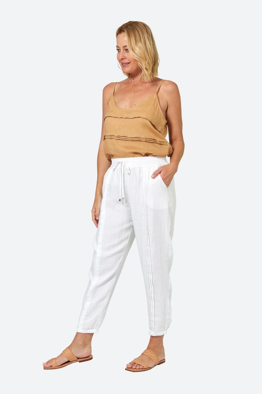 Clothing eb&ive Pants | La Vie Pintuck Pant - Blanc