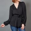 Clothing eb&ive Blouses | Winona Tie Top - Ebony