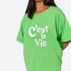 Clothing eb&ive T-Shirts | C'Est La Vie Tshirt - Kiwi