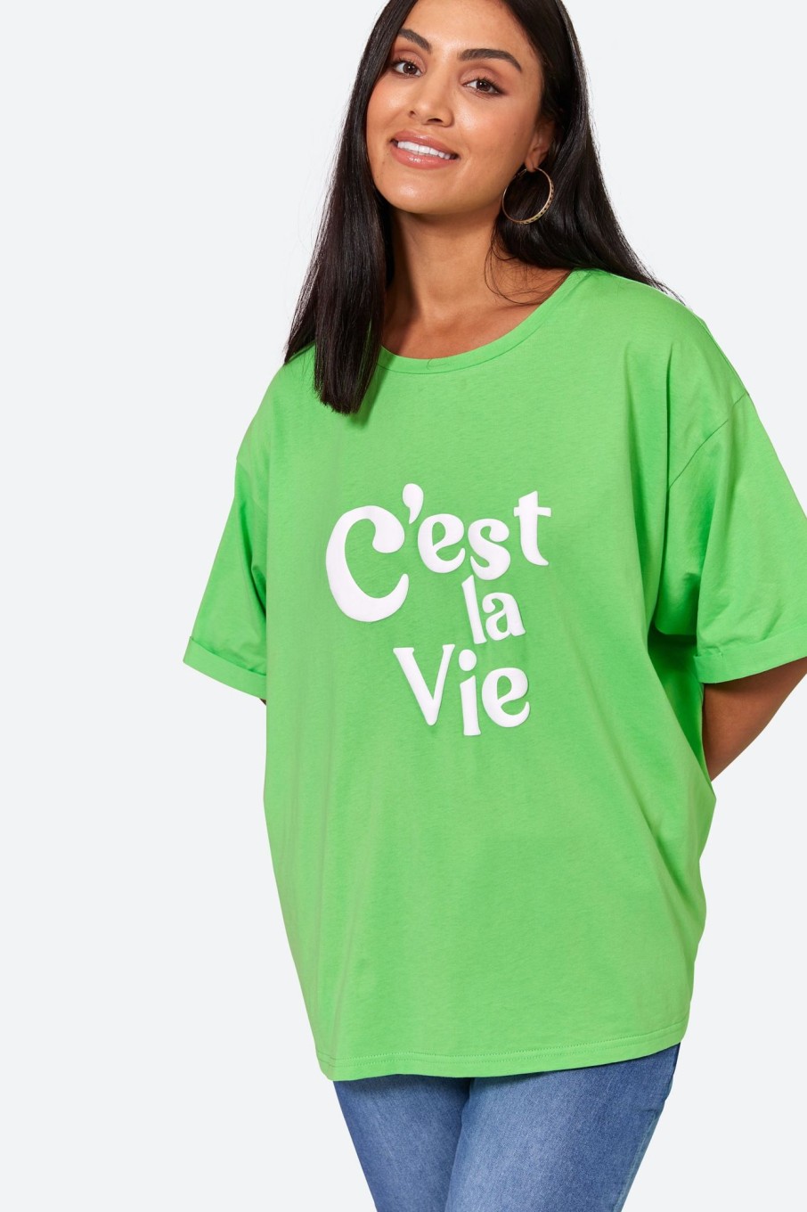 Clothing eb&ive T-Shirts | C'Est La Vie Tshirt - Kiwi