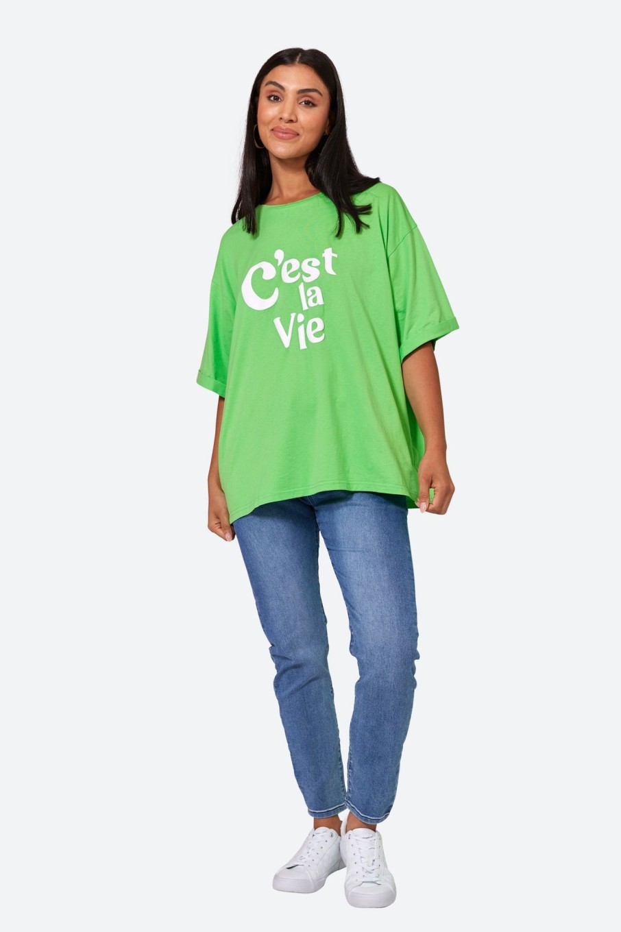 Clothing eb&ive T-Shirts | C'Est La Vie Tshirt - Kiwi