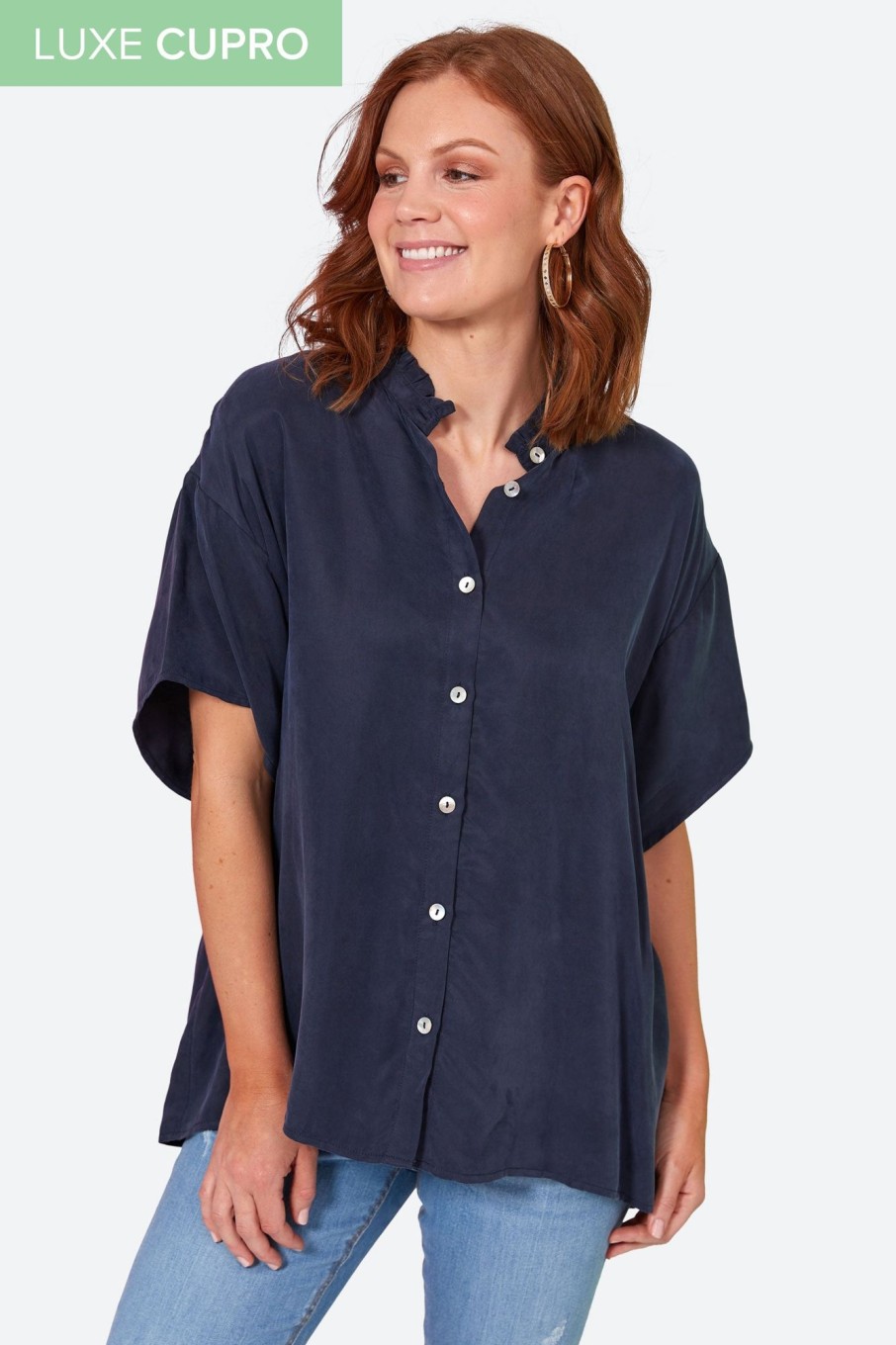 Clothing eb&ive Shirts | Elixir Shirt - Sapphire