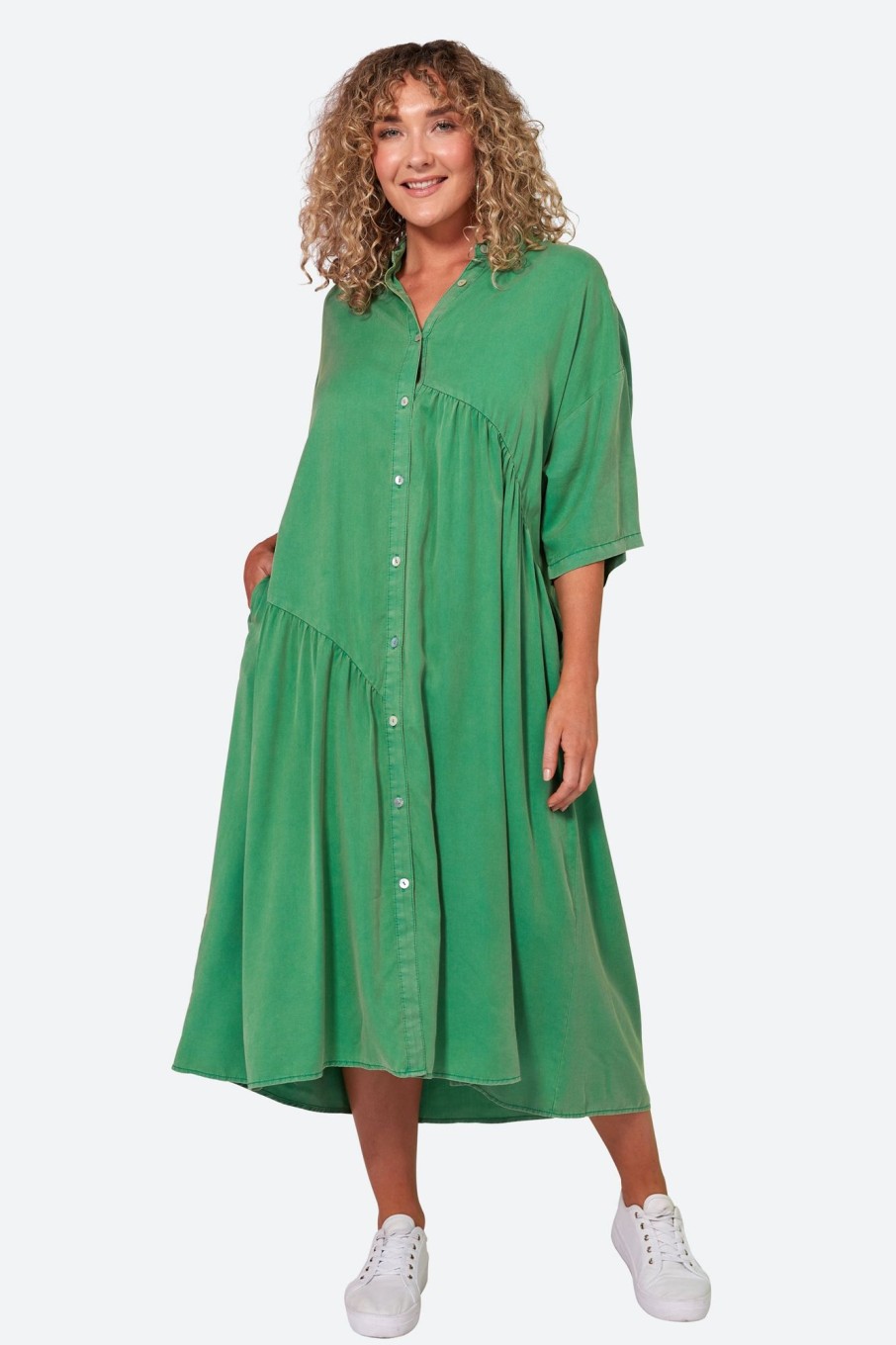 Clothing eb&ive Shirts | Elan Shirt Dress - Meadow