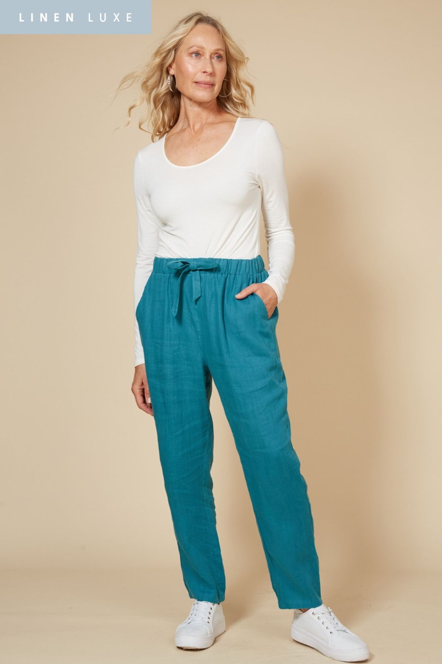 Clothing eb&ive Pants | Diaz Relaxed Pant - Teal