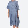 Clothing eb&ive Shirts | Elan Shirt Dress - Denim