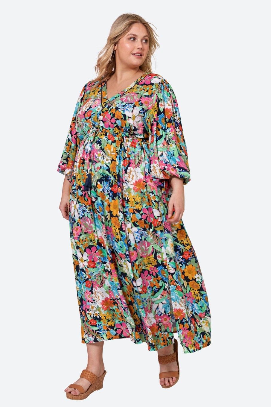 Clothing eb&ive Maxi Dresses | Esprit Maxi - Navy Flourish