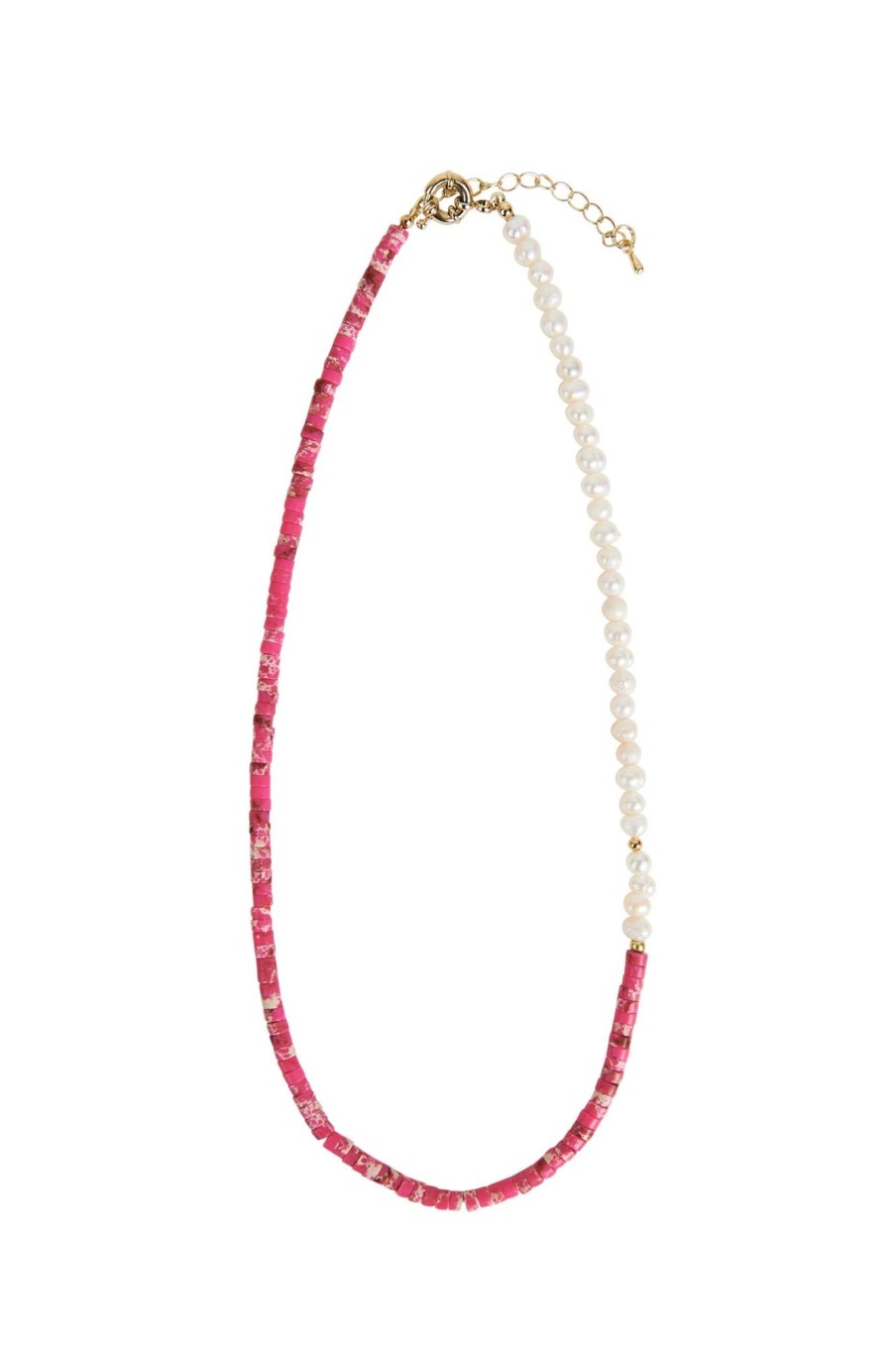 Accessories eb&ive Necklaces | Plumeria Pearl Necklace - Candy