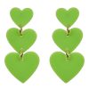 Accessories eb&ive Earrings | La Vie Heart Earring - Kiwi