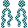 Accessories eb&ive Earrings | Kit Curvy Earring - Teal