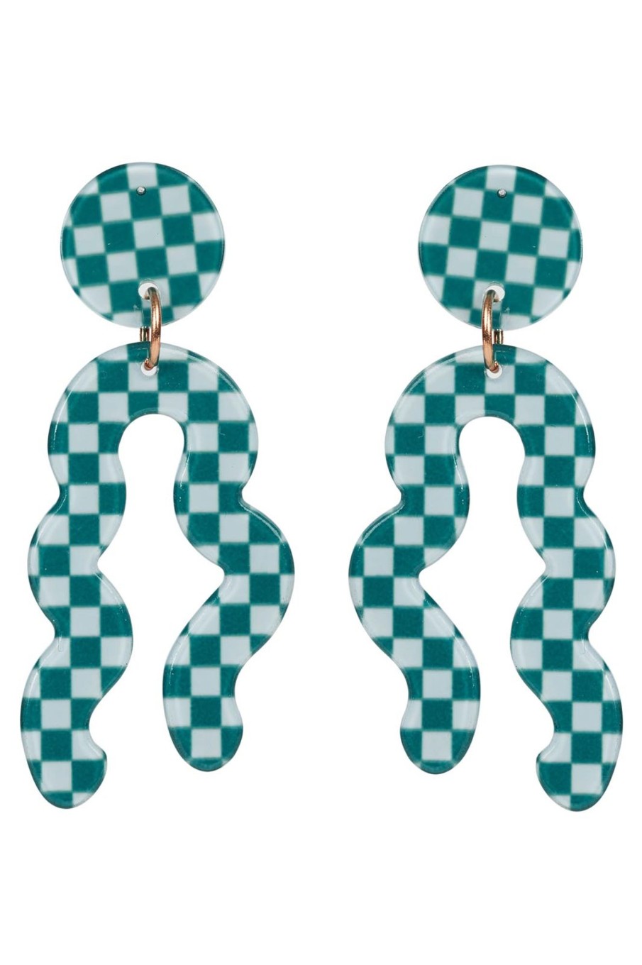 Accessories eb&ive Earrings | Kit Curvy Earring - Teal