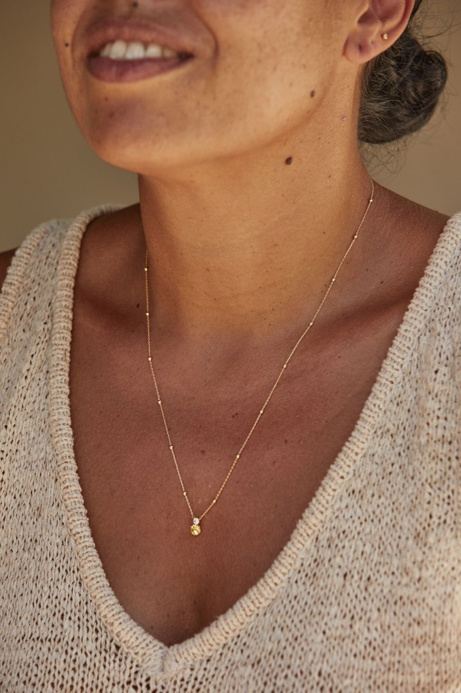 Accessories eb&ive Necklaces | Instinctive Necklace - Citrine