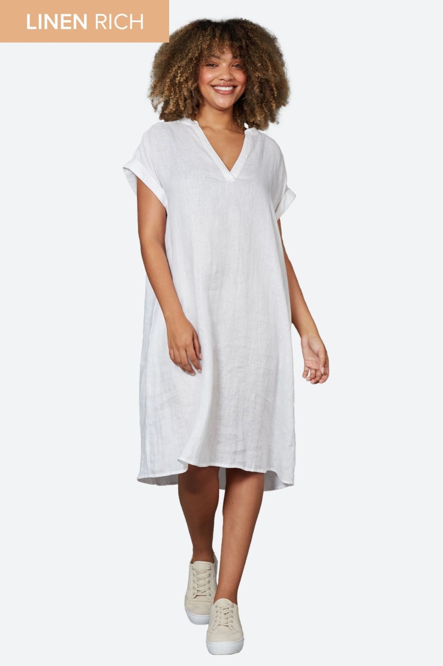 Clothing eb&ive Short Dresses | Studio Dress - Salt