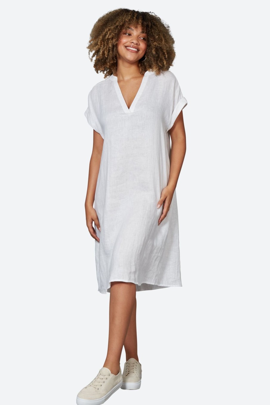 Clothing eb&ive Short Dresses | Studio Dress - Salt