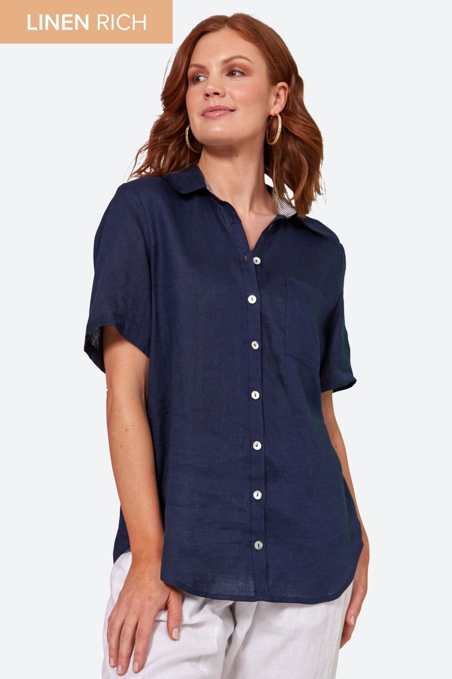 Clothing eb&ive Shirts | La Vie Shirt - Sapphire