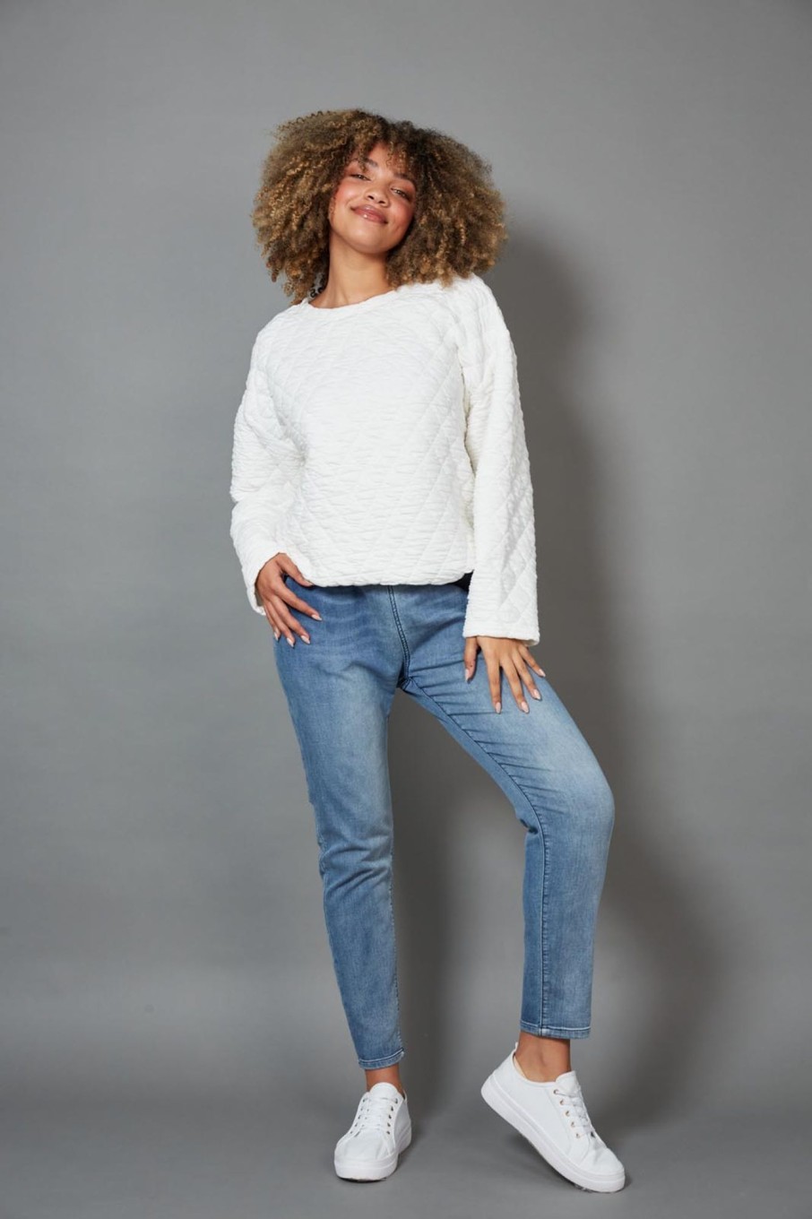 Clothing eb&ive Jumpers | La Vida Jumper - Blanc