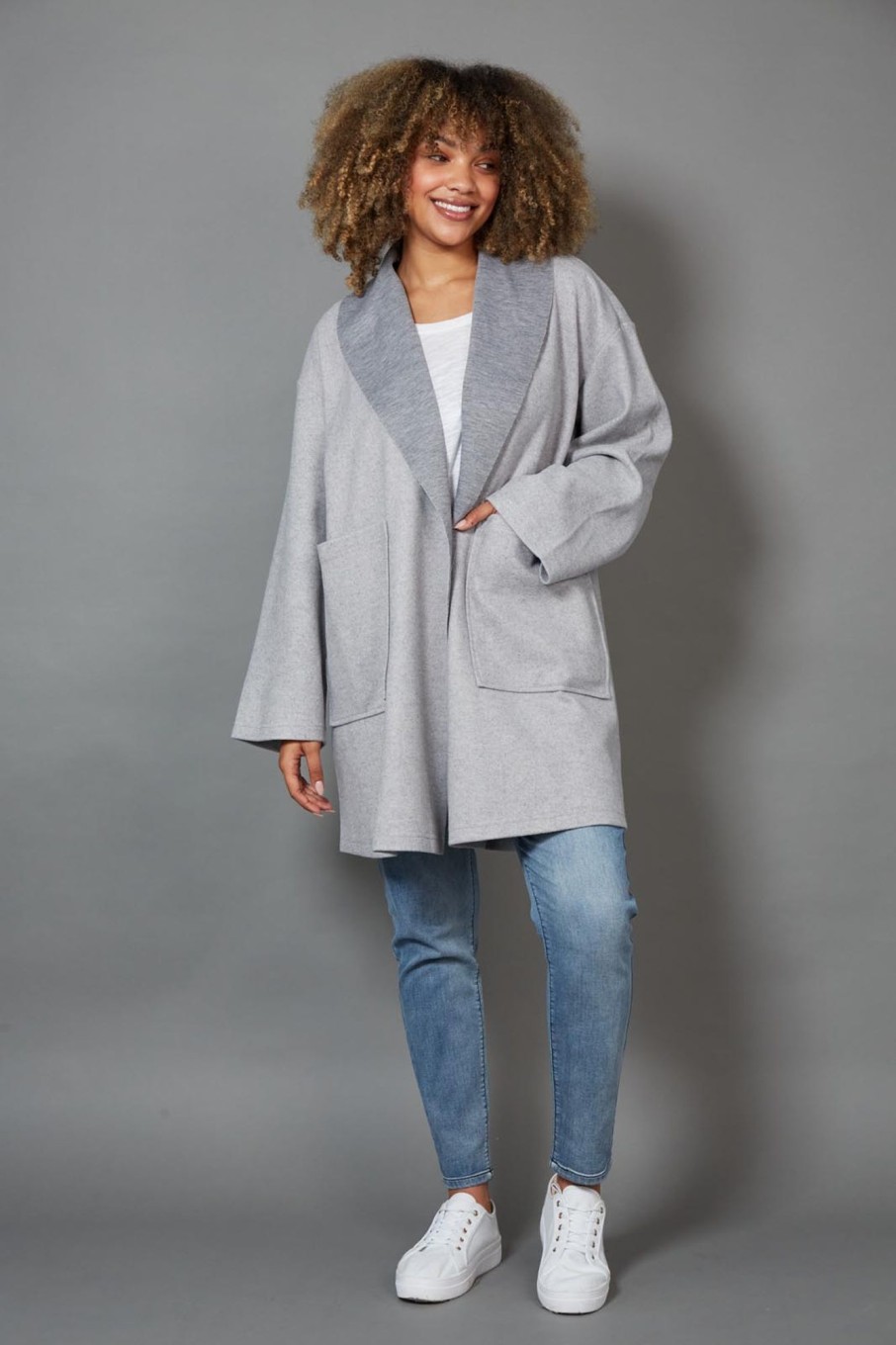 Clothing eb&ive Jackets | Klein Duster Coat - Gray