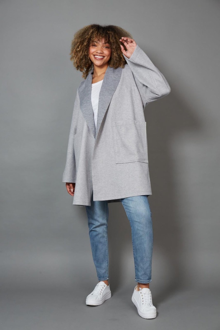 Clothing eb&ive Jackets | Klein Duster Coat - Gray