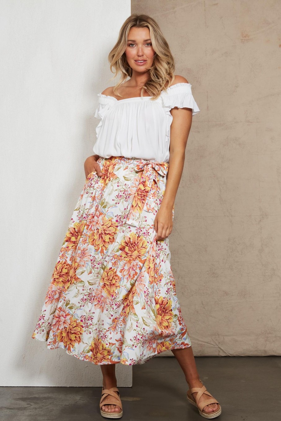 Clothing eb&ive Skirts | Alma Maxi Skirt - Salt Jardin