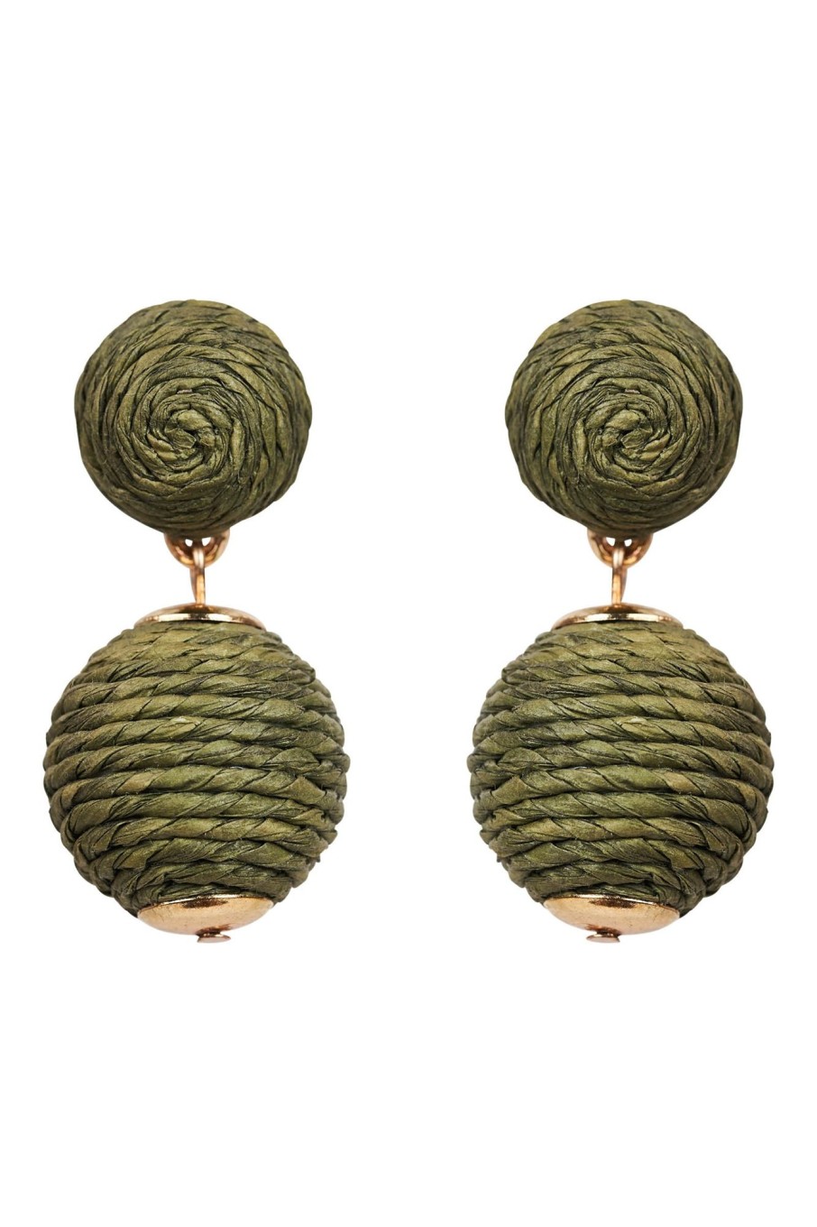 Accessories eb&ive Earrings | Studio Ball Earring - Khaki