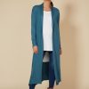 Clothing eb&ive Cardigans | Cleo Longline Cardigan - Teal