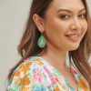 Accessories eb&ive Earrings | Rove Teardrop Earring - Kiwi