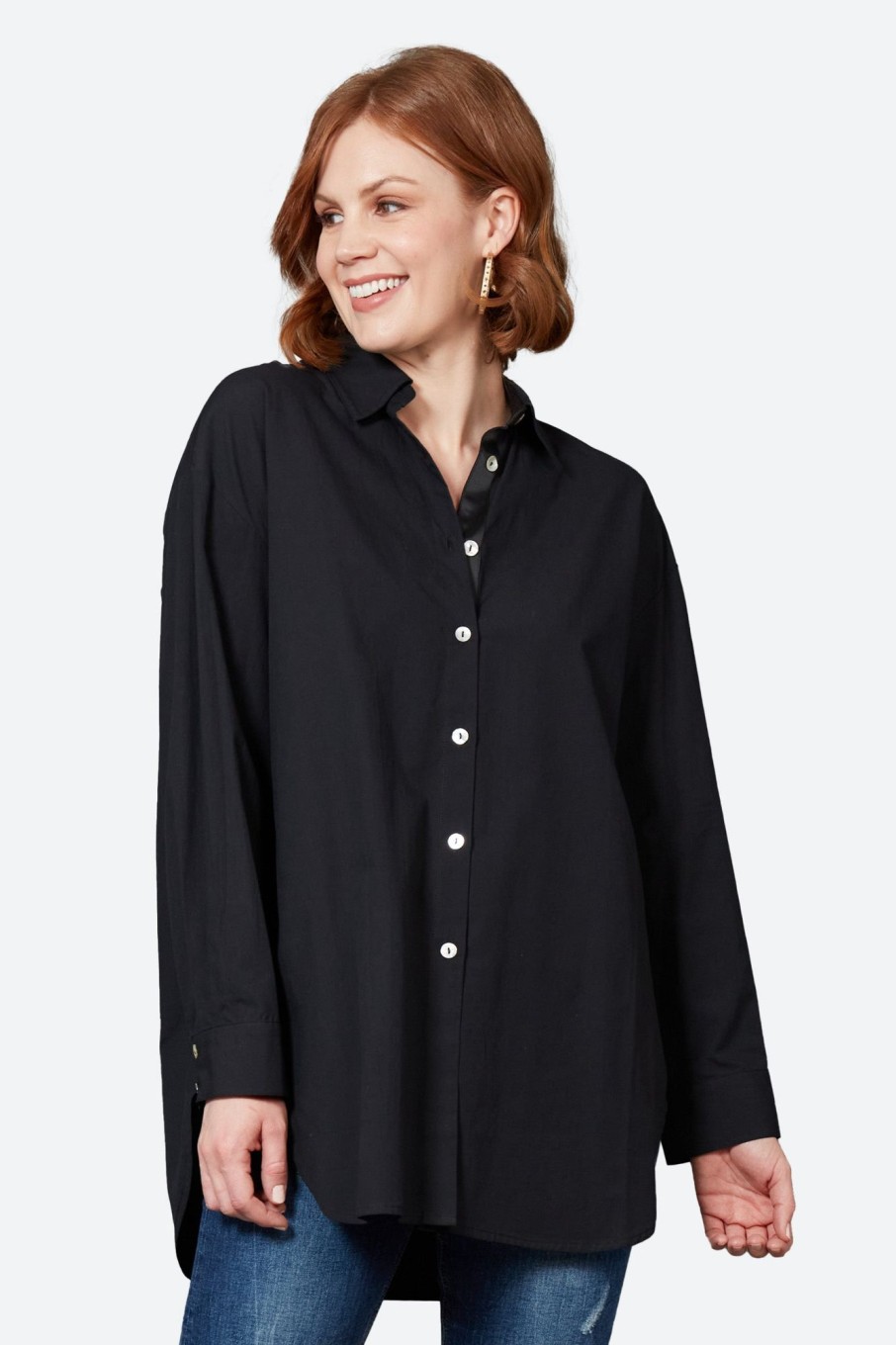 Clothing eb&ive Shirts | Studio Oversize Shirt - Ebony