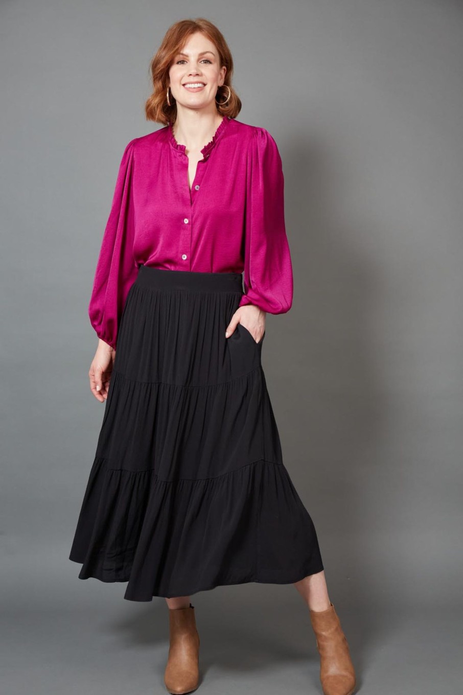 Clothing eb&ive Skirts | Milli Skirt - Ebony