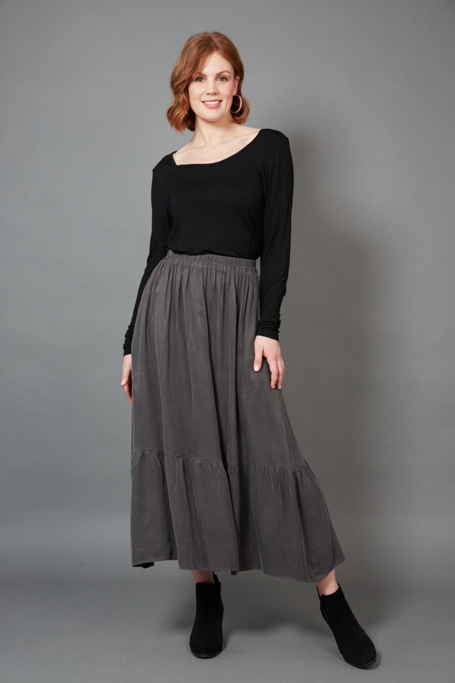 Clothing eb&ive Skirts | Vienetta Maxi Skirt - Fossil