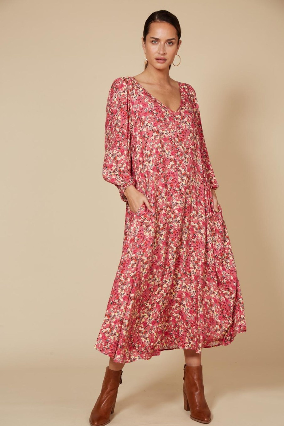 Clothing eb&ive Maxi Dresses | Milli Maxi - Rose Ditsy