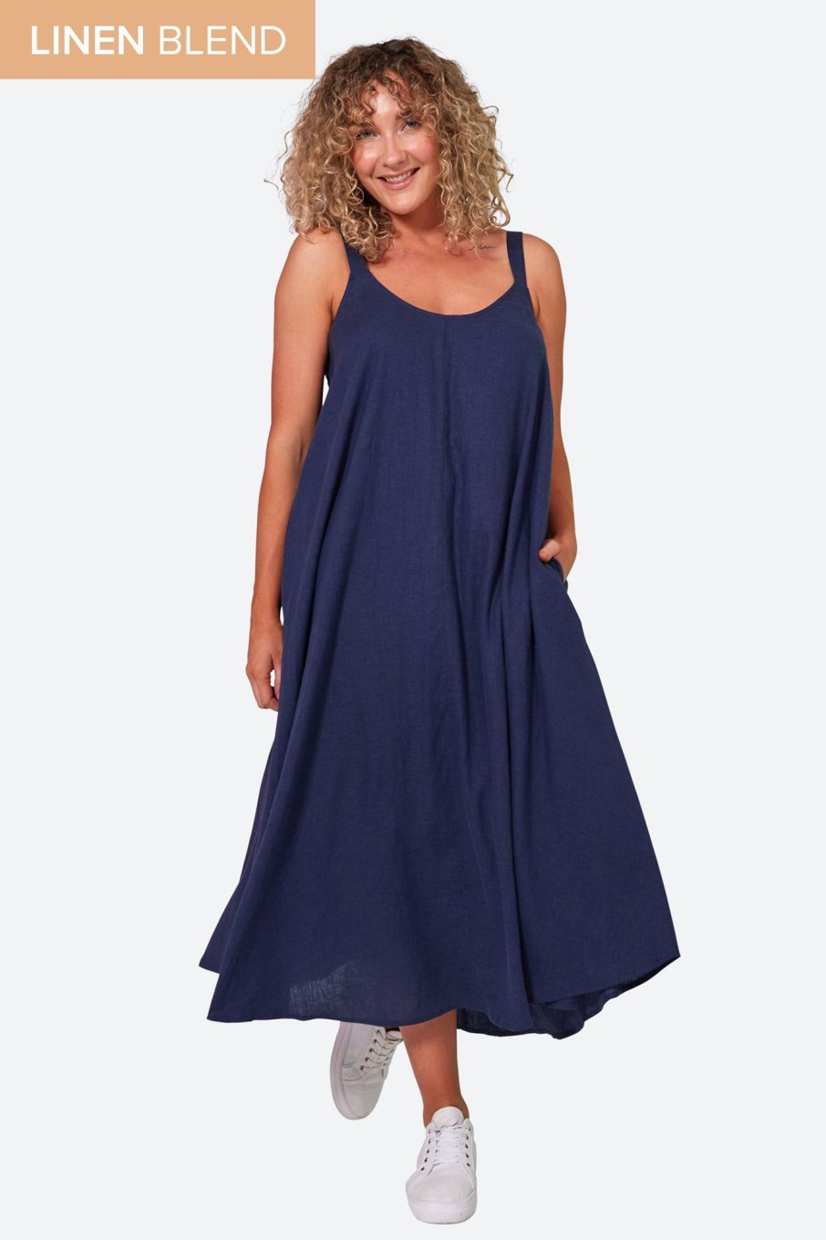 Clothing eb&ive Maxi Dresses | Verve Tank Maxi - Sapphire