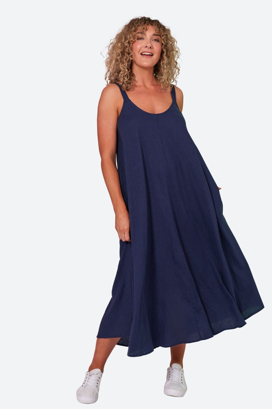 Clothing eb&ive Maxi Dresses | Verve Tank Maxi - Sapphire