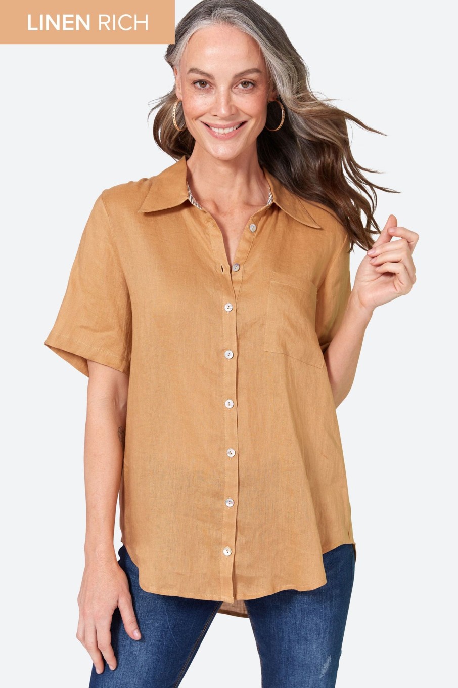 Clothing eb&ive Shirts | La Vie Shirt - Caramel