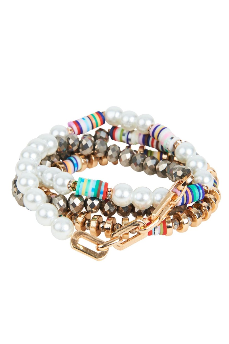 Accessories eb&ive Bracelets & Bangles | Poppy Bracelet Set - Carnival/Pearl