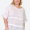 Clothing eb&ive Blouses | La Vie Pintuck Top - Blanc