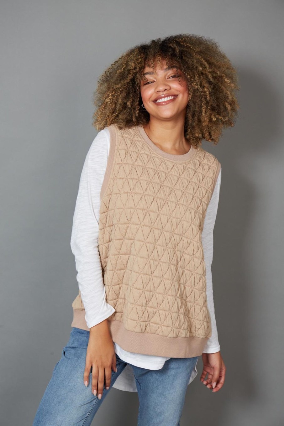 Clothing eb&ive Vests | La Vida Vest - Camel