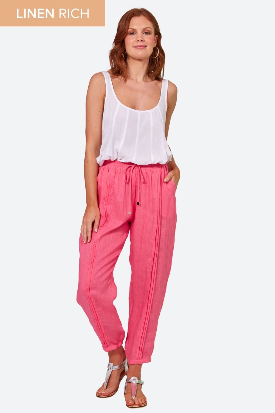 Clothing eb&ive Pants | La Vie Pintuck Pant - Candy