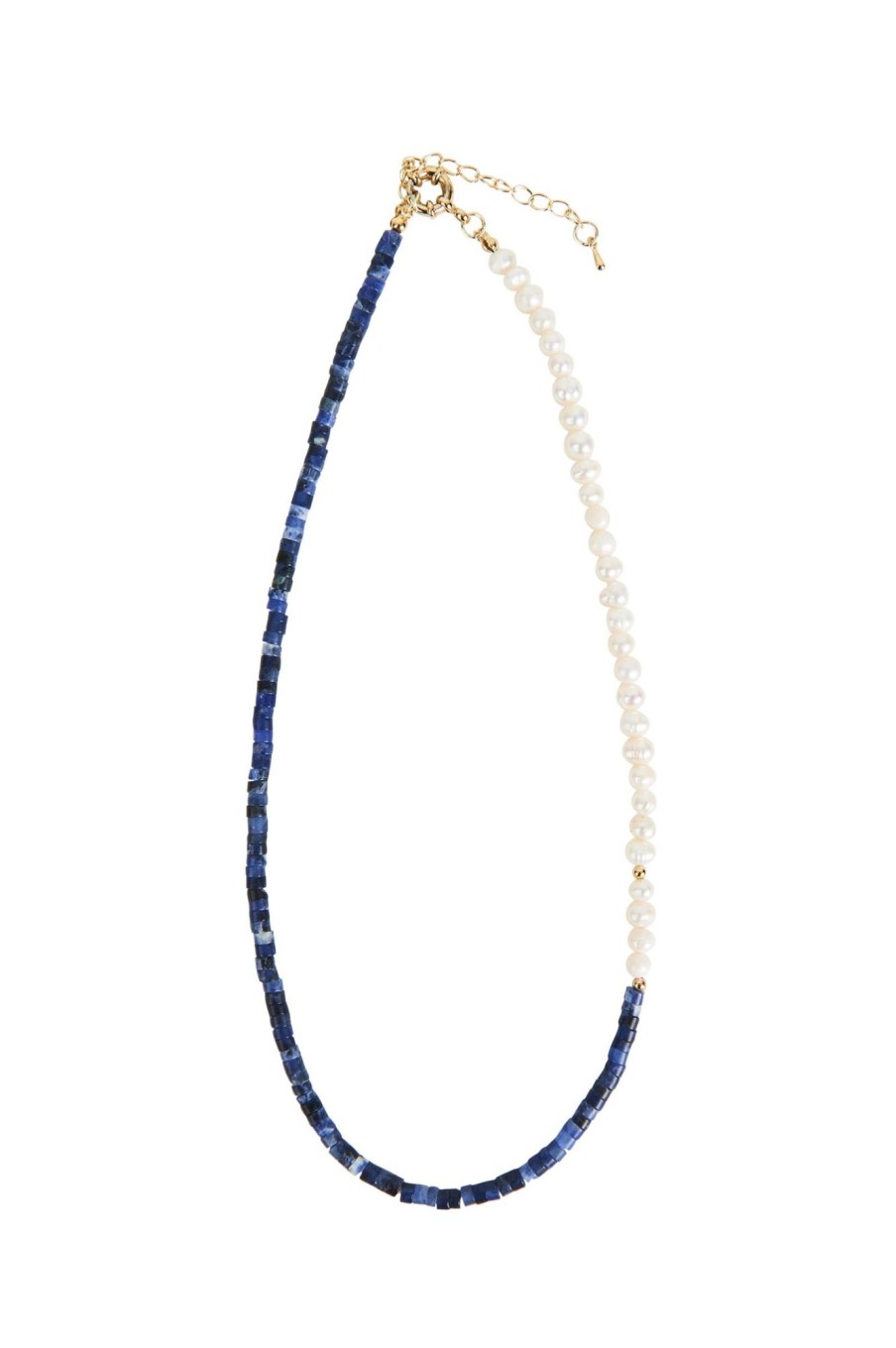 Accessories eb&ive Necklaces | Plumeria Pearl Necklace - Indigo