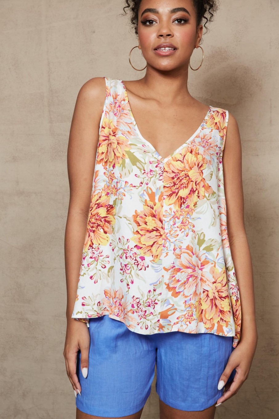 Clothing eb&ive Tanks | Plumeria Tank - Salt Jardin