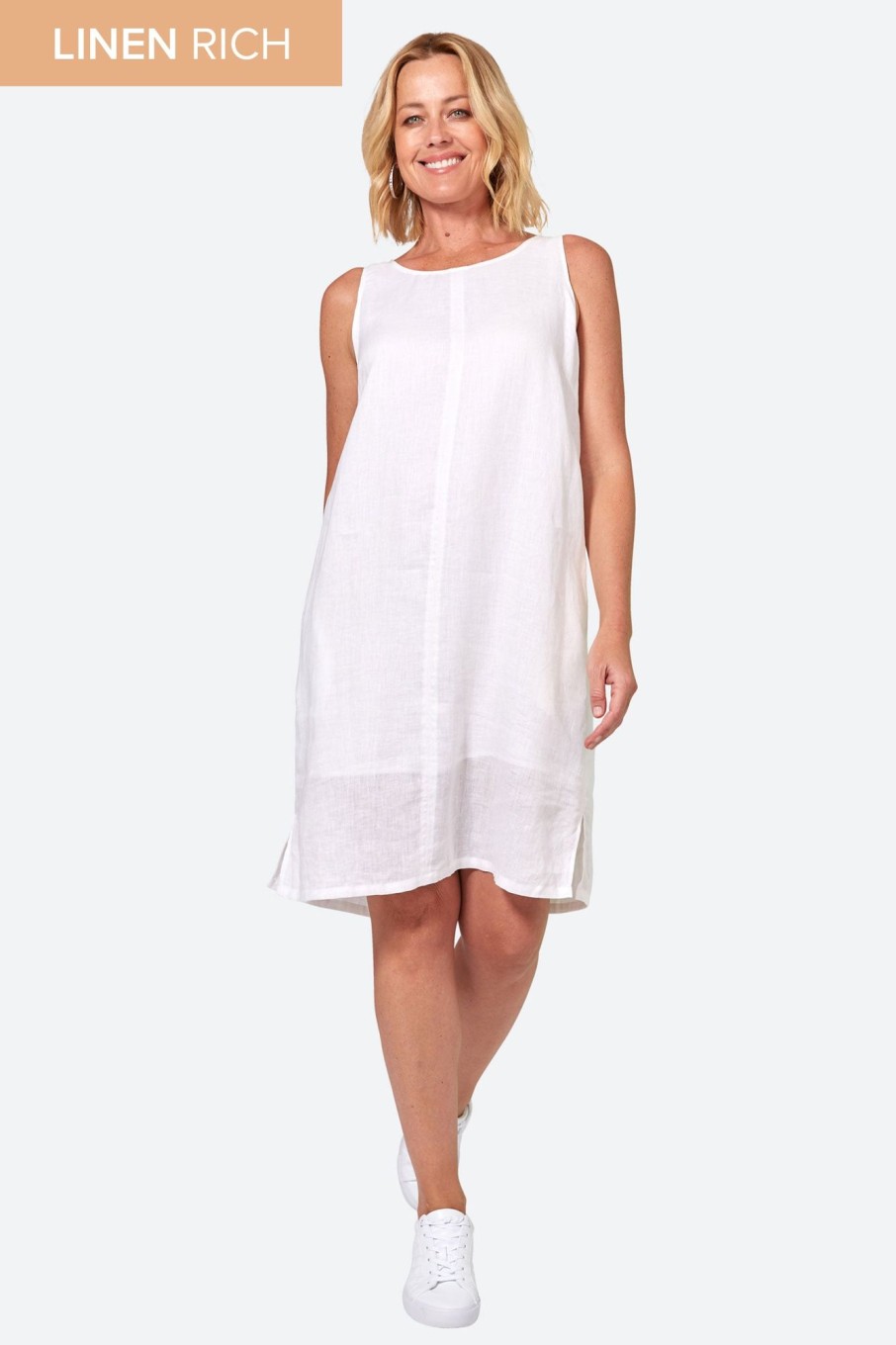 Clothing eb&ive Short Dresses | Studio Midi Dress - Salt